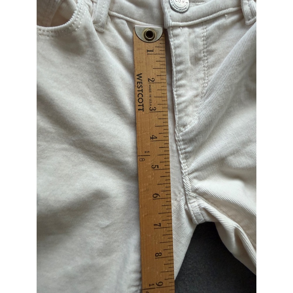 Ann Taylor Loft Womens Modern Skinny Cream Corduroy Skinny Leg Size 00/24 -EUC - Picture 11 of 14